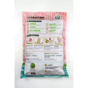 GREEN GREEN PAWS 六斗 環保木砂 4.5kg 5kg  背面圖