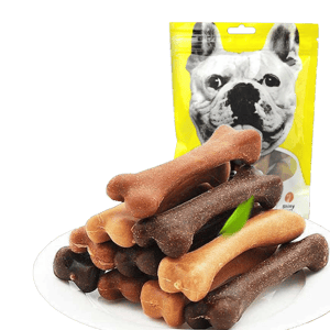 YaHo YaHo 狗零食 磨牙潔齒骨潔齒棒 混合味 骨頭型 10支裝   正面圖