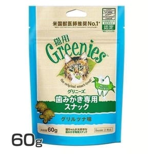 日本Greenies 日本Greenies Dental Treats貓齒靈 貓零食 貓咪潔齒餅 深海魚味 FG11 60g 60g 正面圖