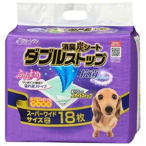 日本Clean 日本Clean One 消臭炭雙層吸收 抗菌Plus 寵物尿墊 狗尿墊 狗尿片 [90x60 L碼 18枚]   正面圖