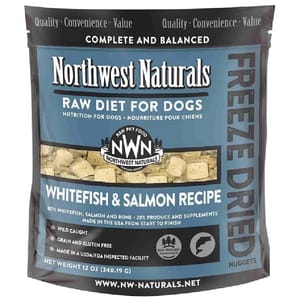 Northwest Northwest Naturals 無穀物凍乾脫水狗糧 白身魚+三文魚 12oz 340g 12oz  正面圖