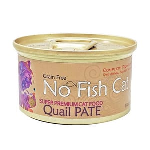 No No Fish Cat不吃魚的貓 貓罐頭 主食罐 鵪鶉肉醬 85g 85g  正面圖