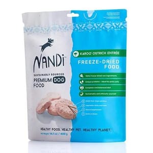 Nandi Nandi 狗糧 凍乾KAROO鴕鳥肉 Freeze Dried Karoo Ostrich 400g 400g  正面圖