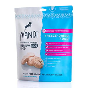 Nandi Nandi 狗糧 凍乾森林鹿肉 Freeze Dried Bushveld Venison 400g 400g 正面圖