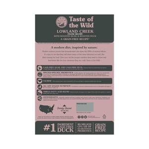 Taste Taste of the Wild 無穀物 烤鵪鶉+烤鴨肉配方 全貓糧 美國版) 14lb 14lb  背面圖