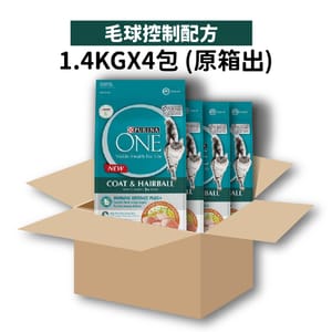 Purina Purina ONE 成貓糧 毛球控制配方 5.6kg 或 6kg  正面圖