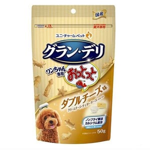 Unicharm Unicharm 狗零食 日本狗狗魚仔餅 雙重芝士味 50g 50g  正面圖