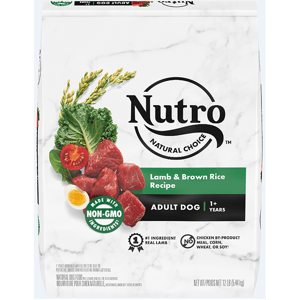 Nutro Nutro 狗糧 成犬糧 羊肉及糙米 12lb 12lb 正面圖