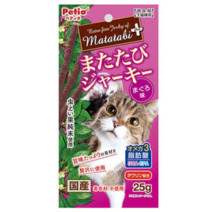 Petio Petio 貓零食 日本產 木天蓼 吞拿魚肉條 皮毛護理 Japan Skin&Coot Tuna Flavor Silwervlne Jerky Stick for cat 25g 25g 正面圖