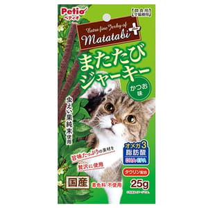 Petio Petio 貓零食 日本產 木天蓼 鰹魚肉條 皮毛護理 Japan skin&Coot Bonito Flavor Silwervine Jerky Stlck for Cat  25g 25g  正面圖