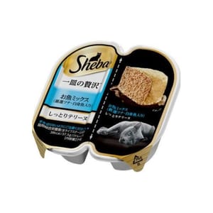 日本Sheba 日本Sheba 豪華精選貓濕糧 白身魚+吞拿魚 37.5g 2個入 5g 正面圖