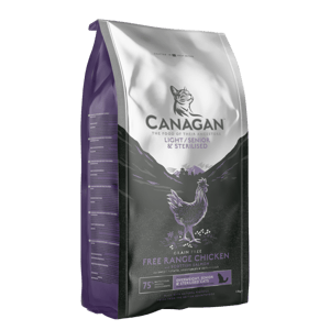 CANAGAN原之選 CANAGAN原之選 貓糧 無穀物老貓糧 走地雞配方 減重可用 1.5kg 5kg 正面圖