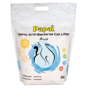 Papai巴派 Papai巴派 納米抗菌貓砂 5kg 5kg  正面圖