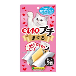 CIAO CIAO 貓零食 日本大大塊肉片 金槍魚味 8g 5枚 8g 正面圖