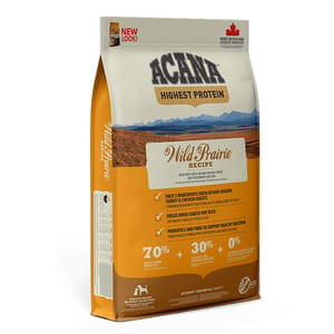 ACANA愛肯拿 ACANA愛肯拿 無穀物狗糧 區域系列 牧場配方 11.4kg 4kg 正面圖