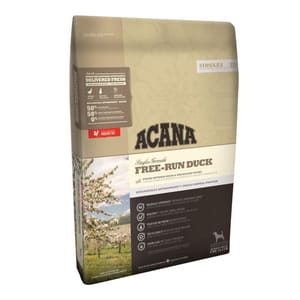 ACANA愛肯拿 ACANA愛肯拿 無穀物狗糧 單一動物性蛋白系列 放養鴨配方 11.4kg 4kg  正面圖