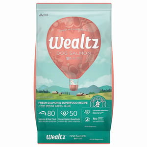 Wealtz Wealtz 狗糧 全犬配方 鮮三文魚+超級食物食譜 2.1kg 1kg 正面圖