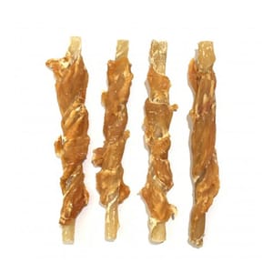 Nasami Nasami 狗零食 風乾小食系列 雞肉繞原色牛皮棒 1kg 1kg 正面圖