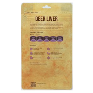 dear dear deer 貓狗零食 保健小食系列 鹿肝 50g 50g  背面圖