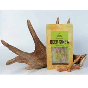 dear dear deer 狗零食 耐咬潔齒系列 鹿筋條 細號 75g 75g  正面圖