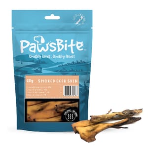 PawsBite PawsBite 狗零食 煙燻鹿皮 60g 60g  正面圖