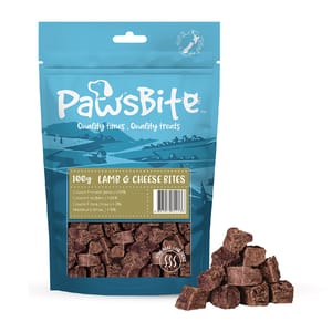PawsBite PawsBite 貓狗零食 芝士羊肉粒 100g 100g 正面圖