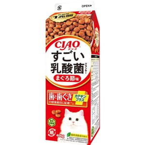 CIAO CIAO 貓糧 日本乳酸菌系列 維護牙齒健康 金槍魚味牛奶盒裝 400g 400g  正面圖
