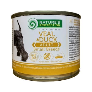 Nature's Nature's Protection 狗罐頭 成犬主食罐 牛肉+鴨肉 200g 200g  正面圖