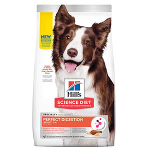 Hills Hills 狗糧 完美消化系列 成犬1-6配方 雞肉+糙米及燕麥 3.5lbs 5lb  正面圖