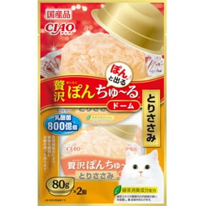CIAO CIAO 貓零食 日本豪華啫喱杯 800億乳酸菌 雞肉 80g 2個入 80g 正面圖