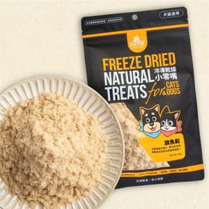 汪喵星球 汪喵星球 凍乾 DogCatStar 冷凍乾燥原肉小零嘴 海味 旗魚鬆 50g 50g 貓犬用 正面圖
