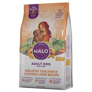 HALO HALO 狗糧 成犬糧 雞肉及雞肝配方 21lb 21lb  正面圖