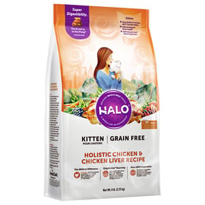 HALO HALO 貓糧 幼貓無穀糧 雞肉及雞肝配方 3lb 3lb 正面圖