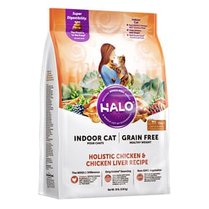 HALO HALO 貓糧 室內貓無穀糧 健美體態 雞肉及雞肝配方 3lb 3lb 正面圖