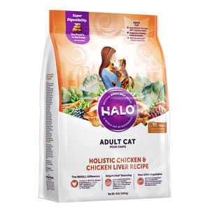 HALO HALO 貓糧 成貓糧 雞肉及雞肝配方 3lb 3lb  正面圖