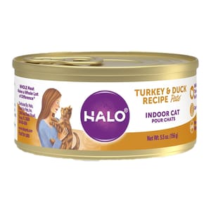 HALO HALO 貓罐頭 健美體態 無穀火雞及鴨肉配方 5.5oz 5oz 正面圖