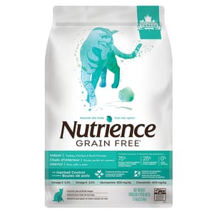 Nutrience Nutrience 無穀物貓糧 室內全貓配方 火雞+雞+鴨 5.5lb 2.5kg 5lb 正面圖