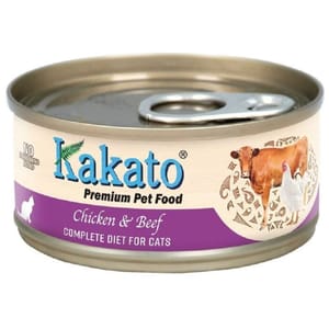 Kakato Kakato 主食罐 罐頭 雞肉及牛肉 70g 70g  正面圖