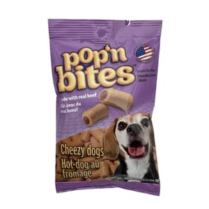 Pop'n Pop'n Bites 狗小食 芝士牛肉味 99g 3.5oz 99g 正面圖