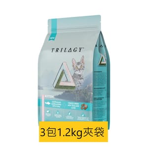 Trilogy Trilogy 無穀幼貓糧 澳洲尖吻鱸魚及吞拿魚+5%紐西蘭羊肺凍乾 3.6kg 或 6kg  正面圖