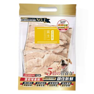 富士一 富士一 凍乾小食 脫水鴨胸肉片 1000g 1000g 貓犬用 正面圖