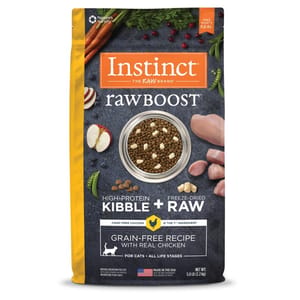 Instinct Instinct 貓糧 本能 貓糧 無穀物生肉系列 雞肉 10lb 10lb 正面圖