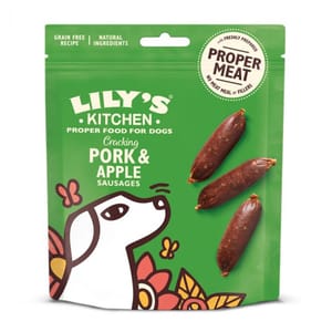 LILY'S LILY'S KITCHEN 狗小食 豬肉蘋果香腸 70g 70g 正面圖