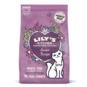 LILY'S LILY'S KITCHEN 貓糧 老貓專用糧 無穀物鮮魚 800g 800g 正面圖