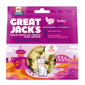 GREAT GREAT JACK'S 冷凍脫水貓零食 火雞肉 1oz 1oz  正面圖