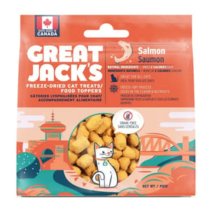 GREAT GREAT JACK'S 冷凍脫水貓零食 三文魚 1oz 1oz 正面圖