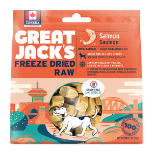 GREAT GREAT JACK'S 冷凍脫水狗小食 三文魚 7oz 7oz 正面圖