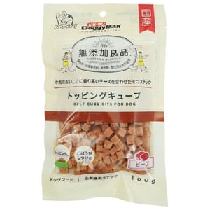 DoggyMan DoggyMan 日本製狗零食 無添加良品 牛肉小方粒 100g 100g  正面圖