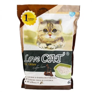 LoveCAT LoveCAT 天然健康 豆腐貓砂 咖啡味 6L 6L  正面圖