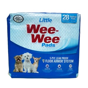 Four Four Paws四爪 寵物尿墊 狗尿墊 狗尿片 Wee-Wee Pads幼犬尿片 28片 正面圖